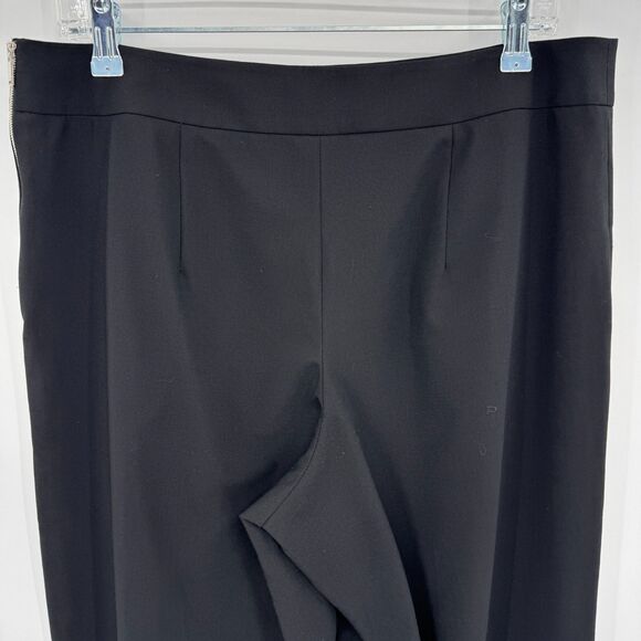 DEMOO PARKCHOONMOO Black High Rise Wide Leg Ankle Slacks Trousers Size XL - Picture 5 of 9